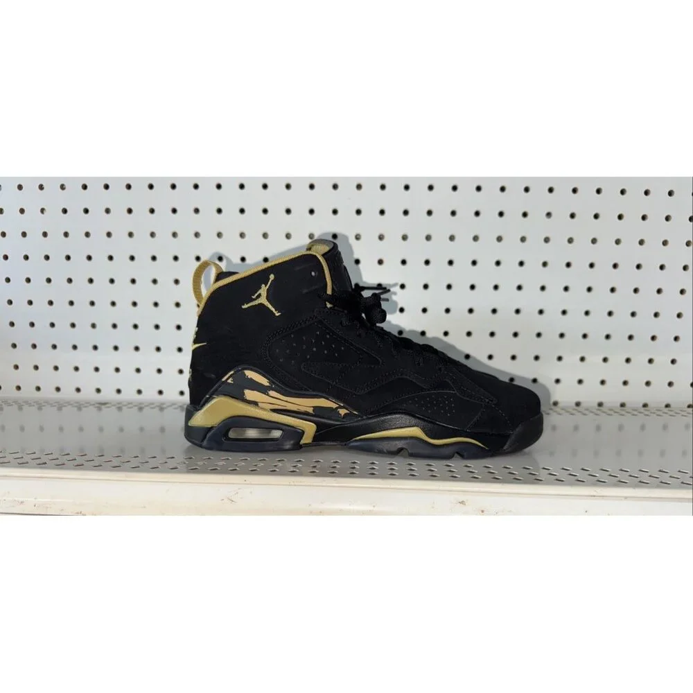 Jordan Jumpman MVP Boys Youth Athletic Basketball Shoes Size 7Y Black Gold